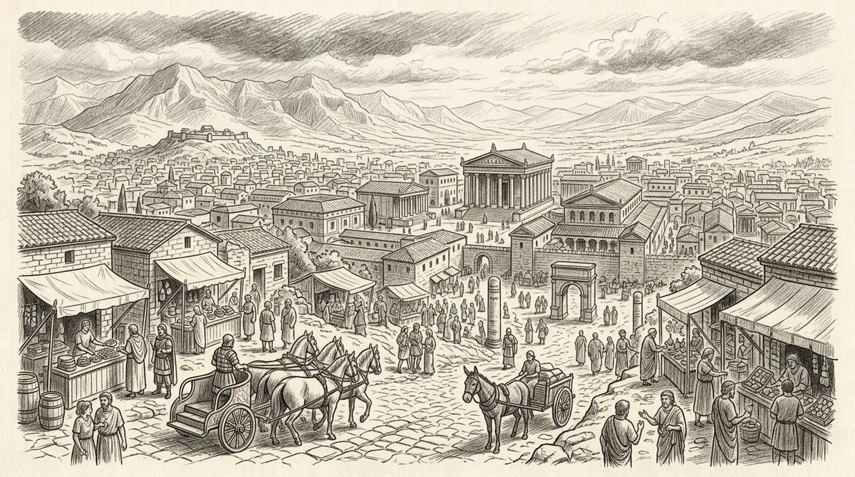 Dibujo de Asturica Augusta