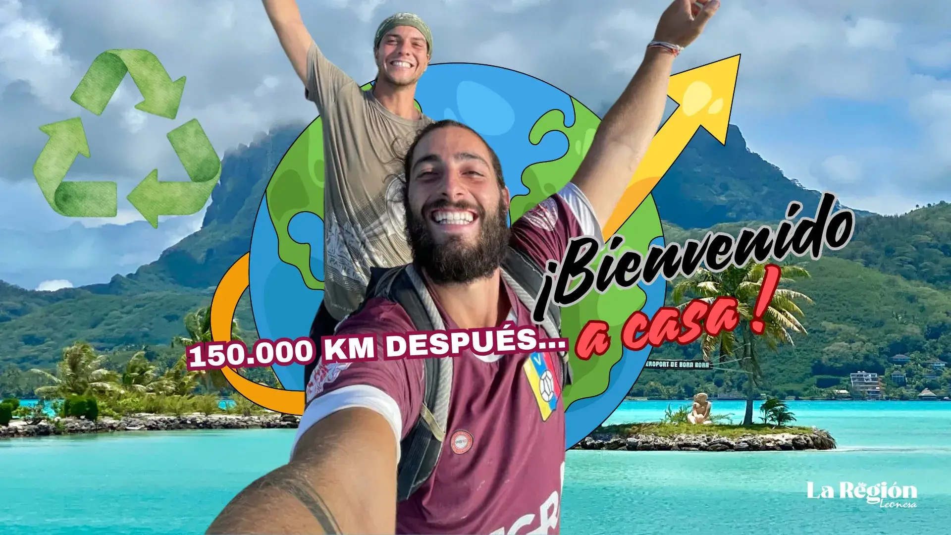 Tras la gesta de dar la vuelta al mundo sin aviones, Adrián Lafuente regresa a casa