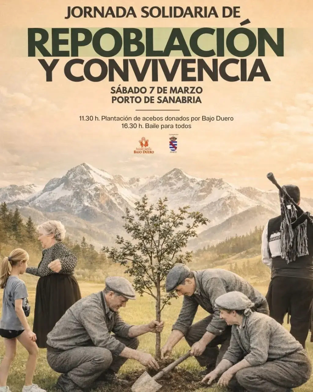 Facendera en Porto de Sanabria por la repoblación