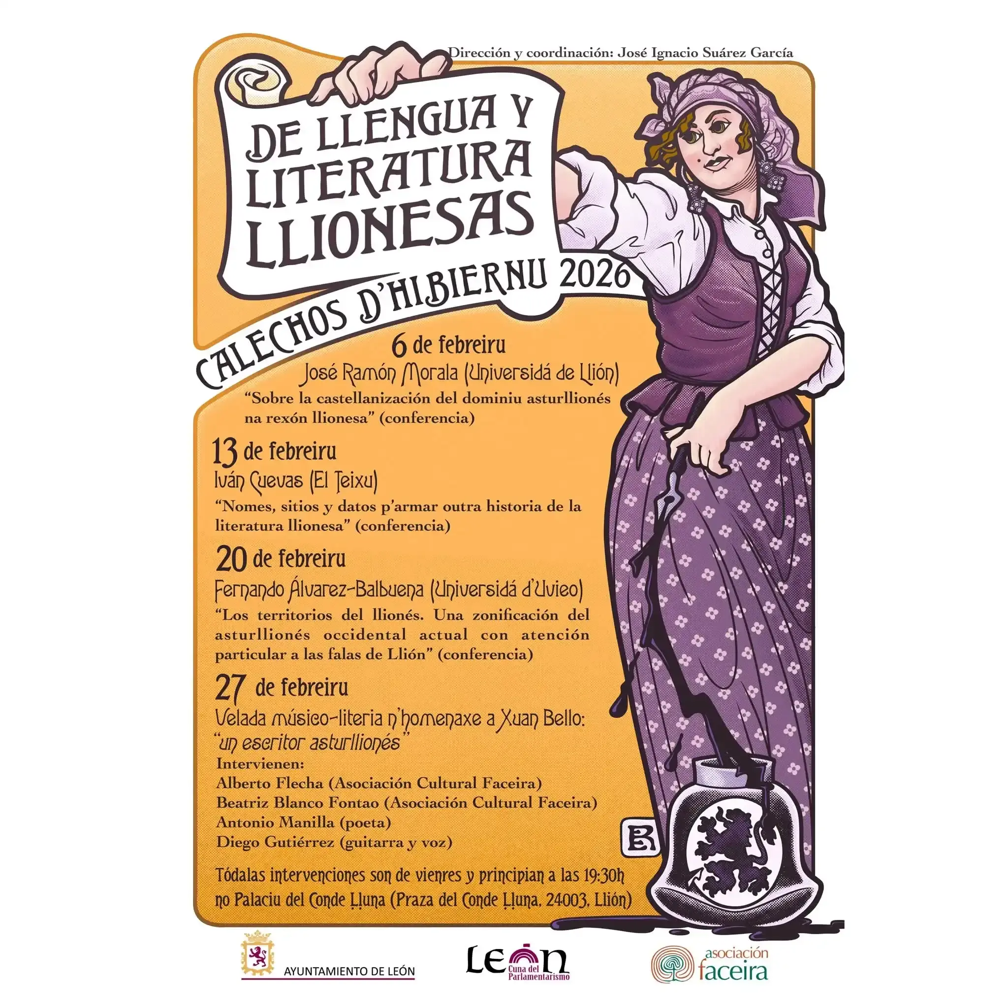 Calechos d´hinbiernu 2026: De llengua y literatura llionesas