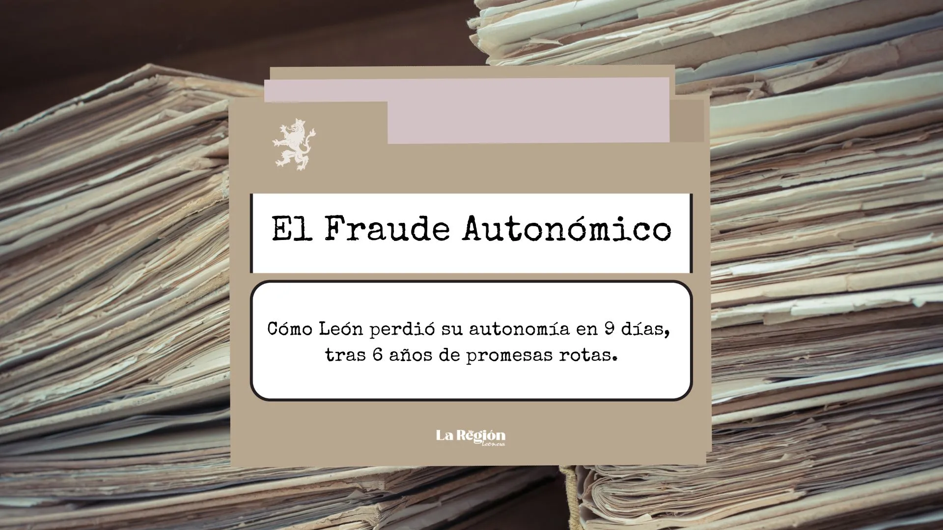El Fraude Autonómico: nueva sección