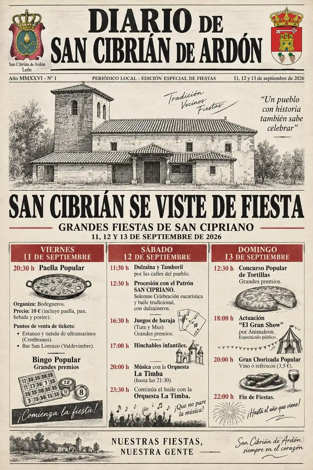 Fiestas de San Cipriano en San Cibrián de Ardón