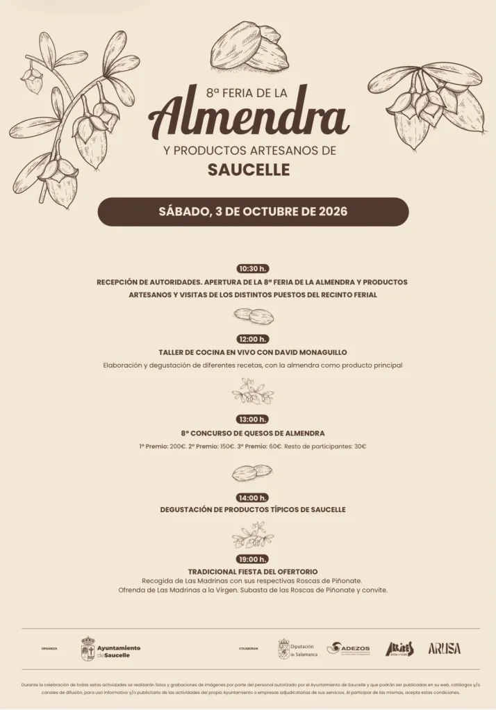 Saucelle celebra la 8ª Feria de la Almendra y la Fiesta del Ofertorio
