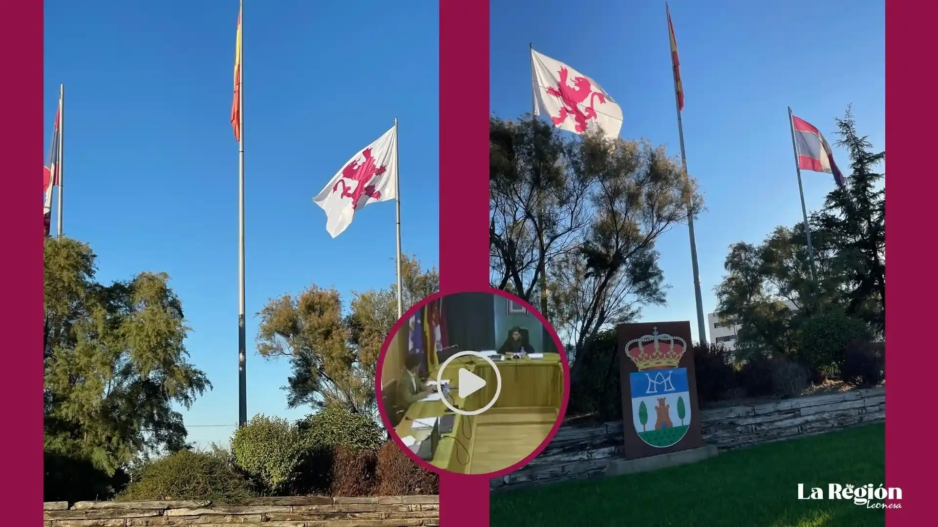 Santa María del Páramo recupera la enseña del Reino de León