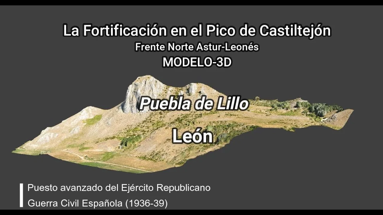 Trincheras de Puebla de Lillo en 3D