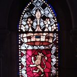 Escudo de León en la vidriera de la catedral
